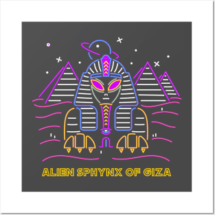 Alien sphynx Posters and Art